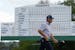 Bryson DeChambeau walks on the 17th green during the first round at the Masters on Thursday. His approach to the game and other things are often uncon