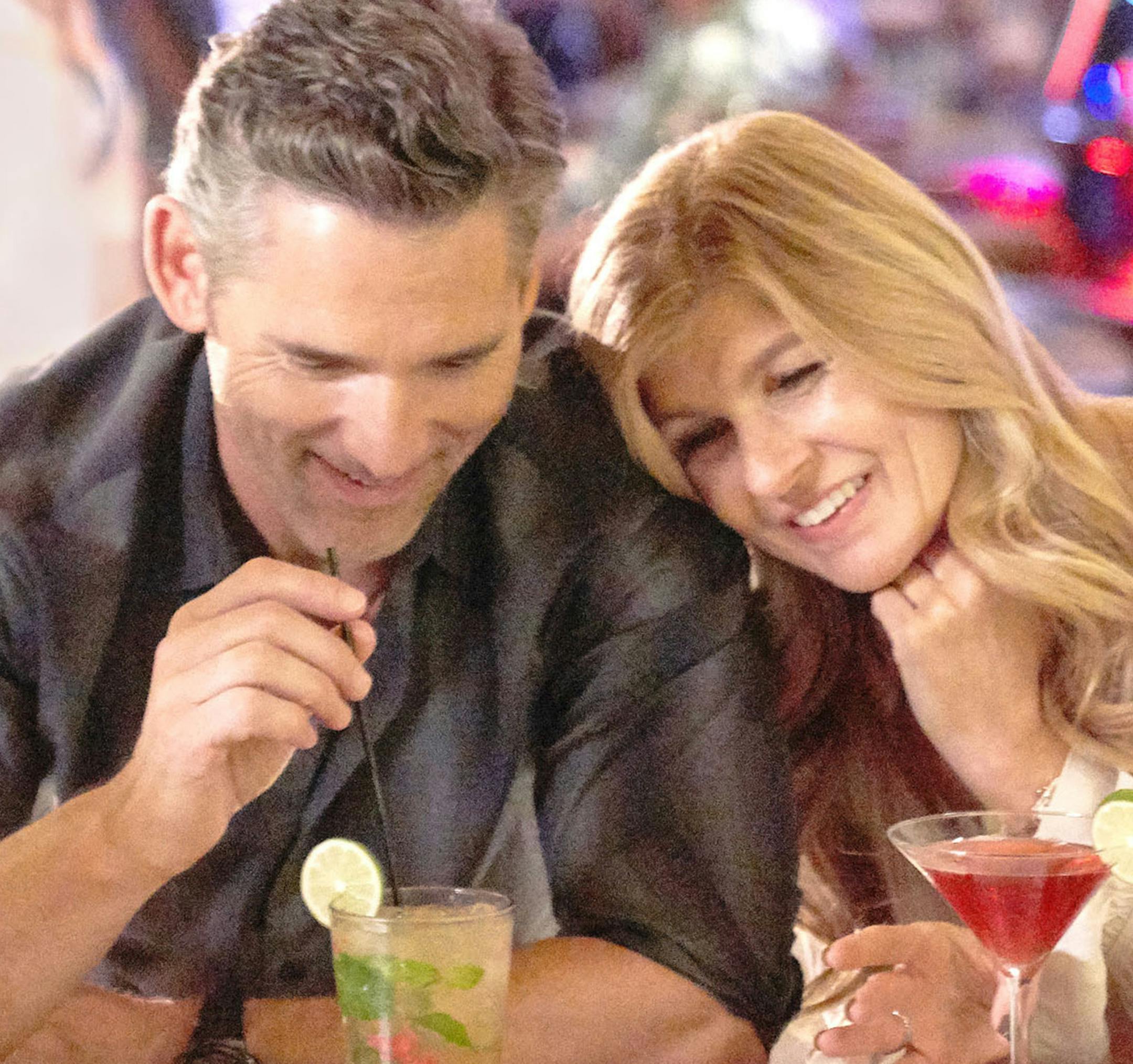 Eric Bana (left) and Connie Britton costar in Bravo's eight-part series, "Dirty John," premiering Sunday. (Michael Becker/Bravo)