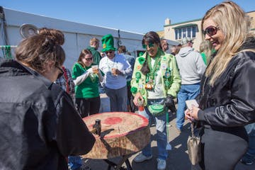 Hammerschlagen, a game involving hammering nails into stumps for fun, is often associated with Oktoberfest, beer and German heritage. A Stillwater com