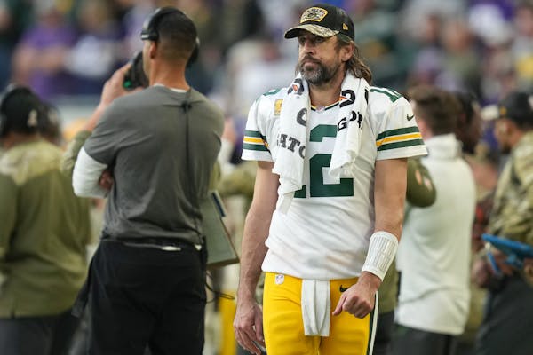Aaron Rodgers’ performance Sunday night could lead to a regime change with the Vikings.