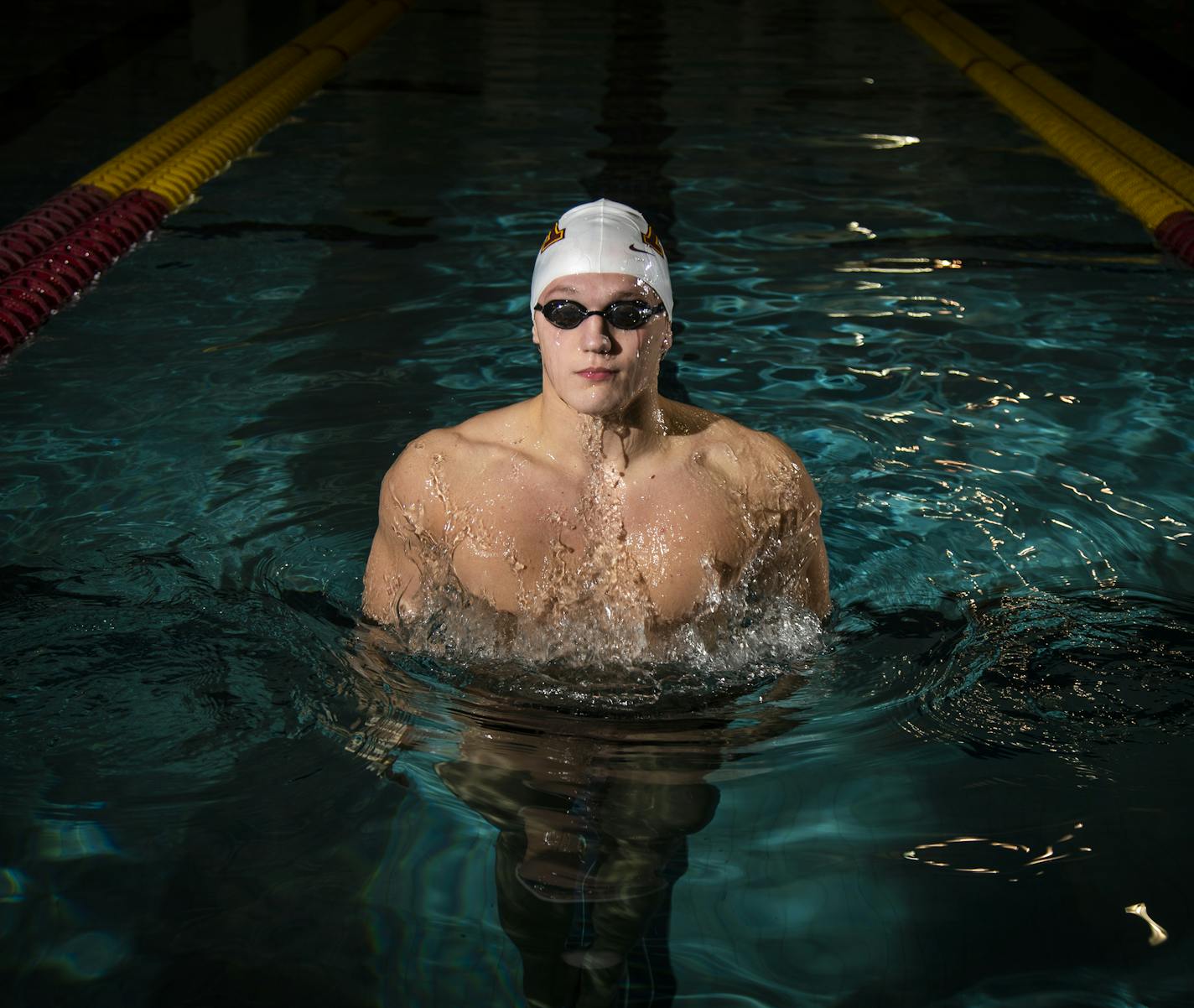 Gophers freshman swimmer Max McHugh.