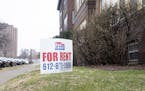A rental property in Minneapolis, on April 7, 2020. One week after the first of the month, tenants nationwide are already struggling with rents and pr