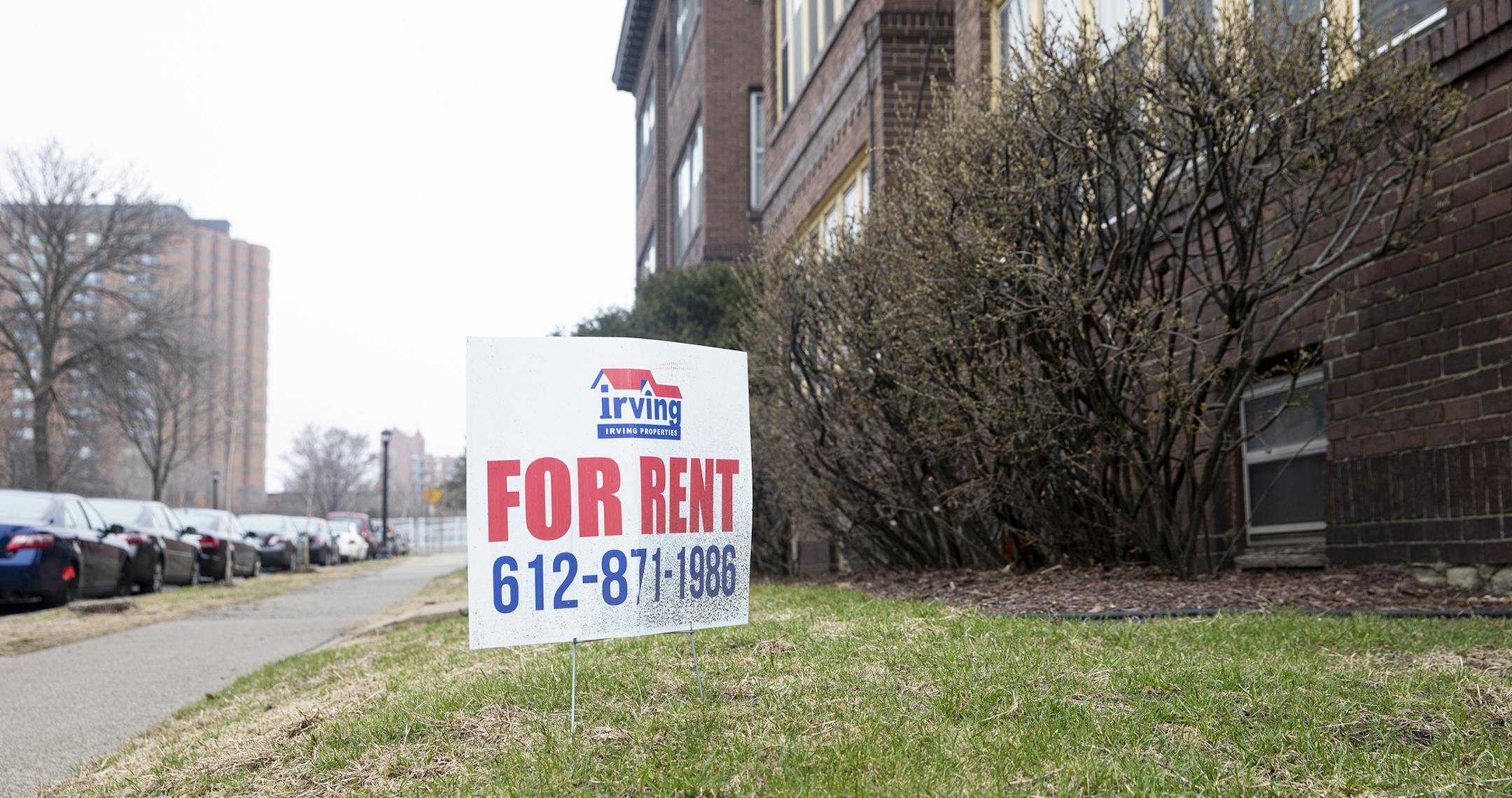 A rental property in Minneapolis, on April 7, 2020. One week after the first of the month, tenants nationwide are already struggling with rents and property owners say their collections have plunged as much of the economy has shut down to prevent the spread of the deadly coronavirus. (Jenn Ackerman/The New York Times)