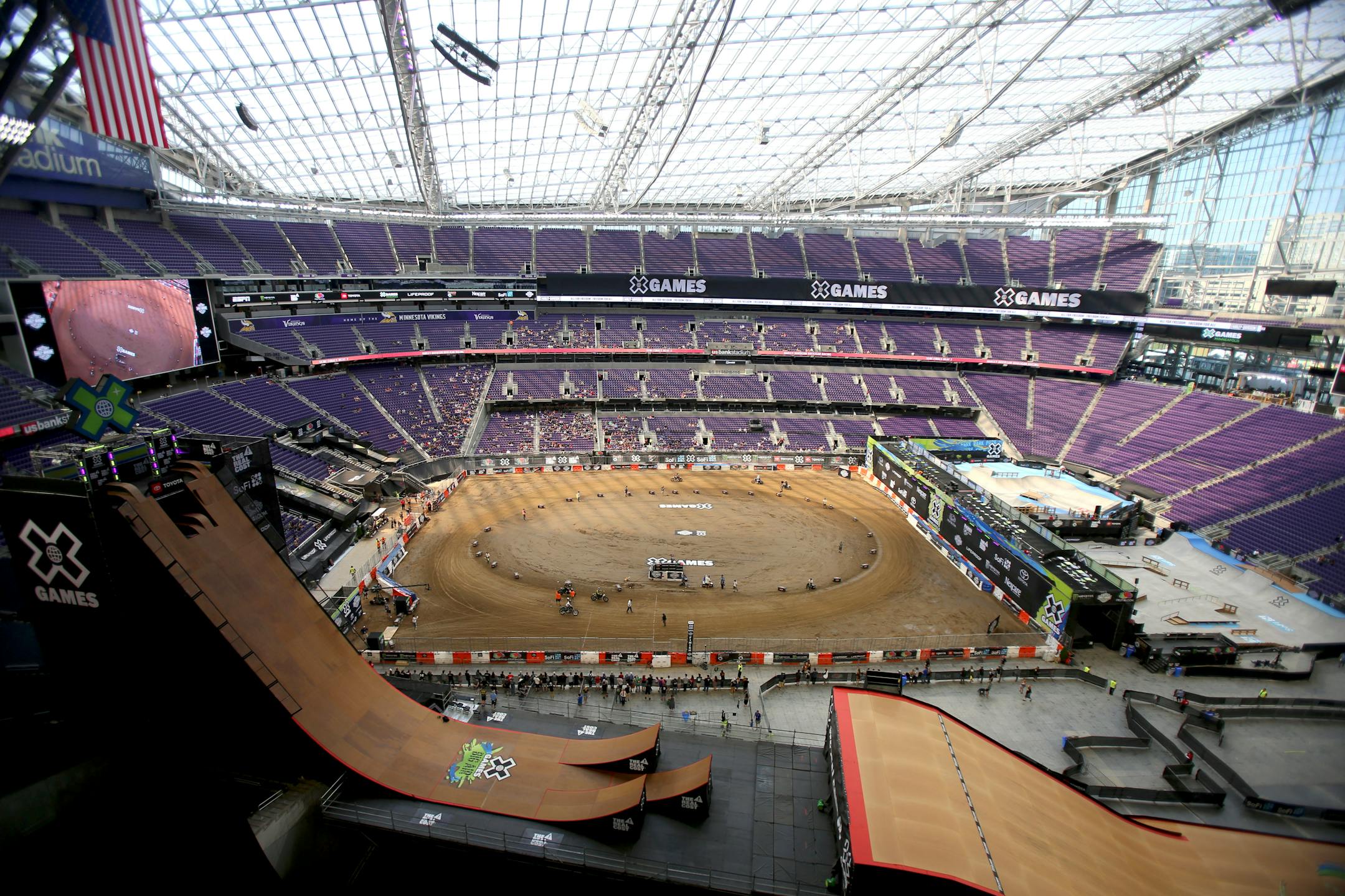 The semi-finals of Hooligan Racing prepares to go off at the X Games on Sunday.