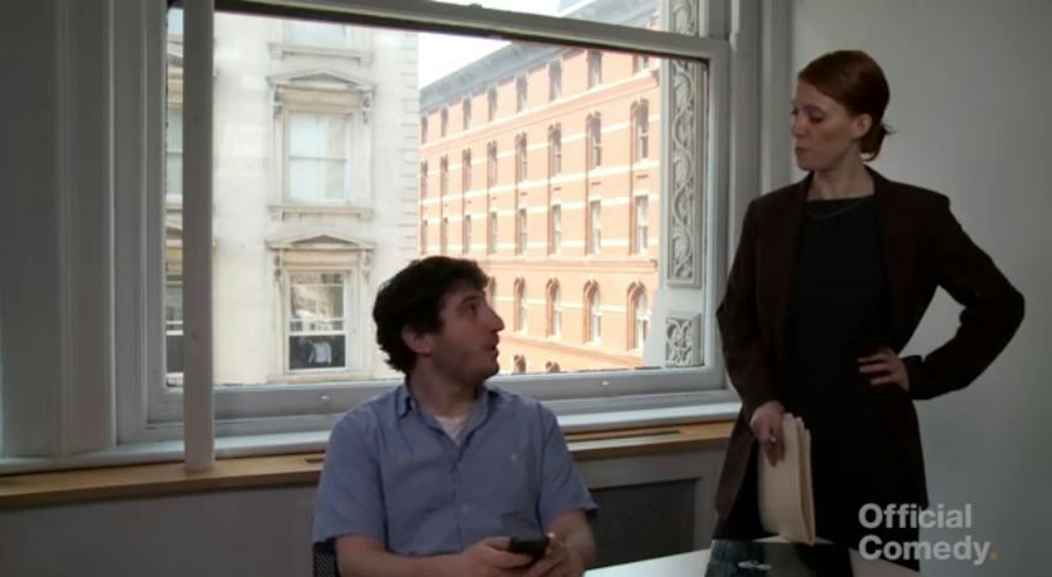 A scene from "Millennials in the Workplace Training Video" on YouTube.