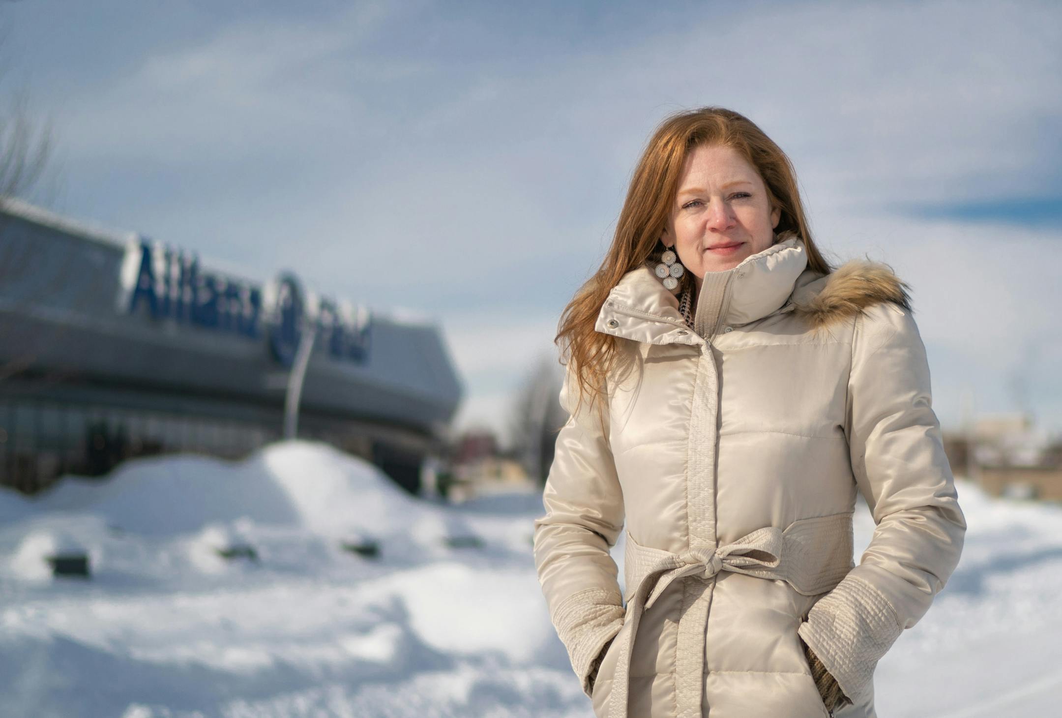 Jaci Obst Bell recently led the development of Kraus Anderson's block of headquarters, apartments, hotel and a brewery in downtown Minneapolis. Now she's been hired by Mortenson to lead the redevelopment of the Midway Super Block around the Allianz Field in St. Paul. ] GLEN STUBBE • glen.stubbe@startribune.com Thursday, February 28, 2019