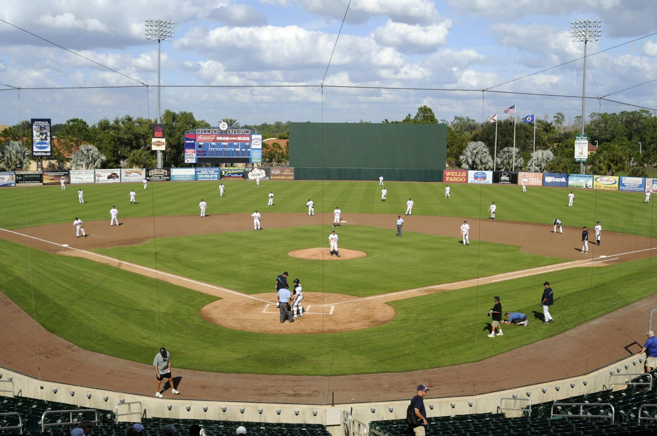 Annie Breitenbucher first person account of Twins Fantasy Camp, January 2012, Fort Mters, FL
overall scene at Hammond Field, campers v the pros