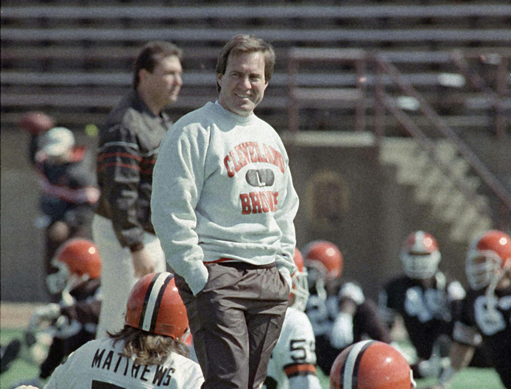 Cleveland Browns head coach Bill Belichick, in 1991.