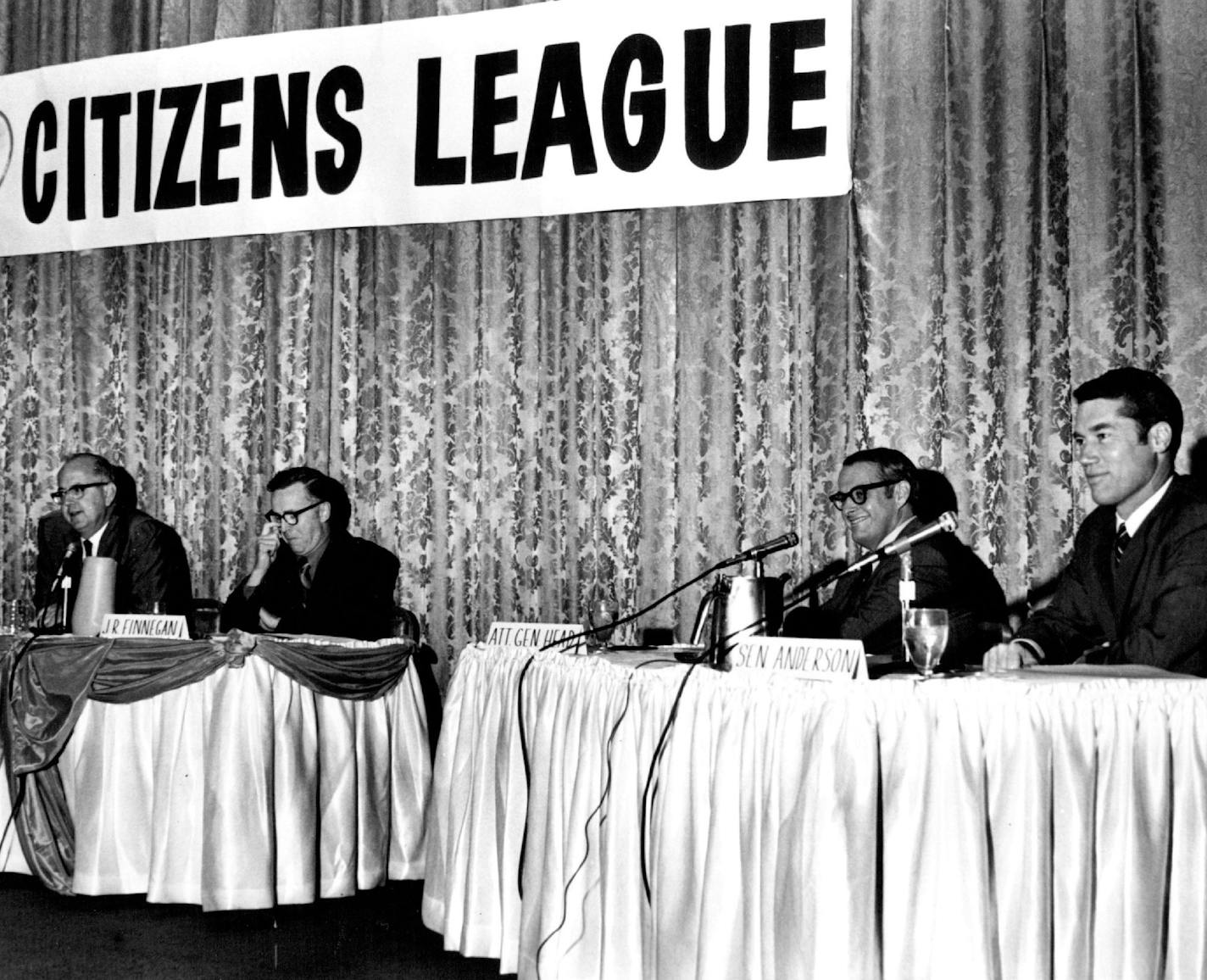 October 4, 1970 Douglas Head, Wendell Anderson at Citizen's League debate. October 1, 1970 October 2, 1970 Powell Krueger, Minneapolis Star Tribune