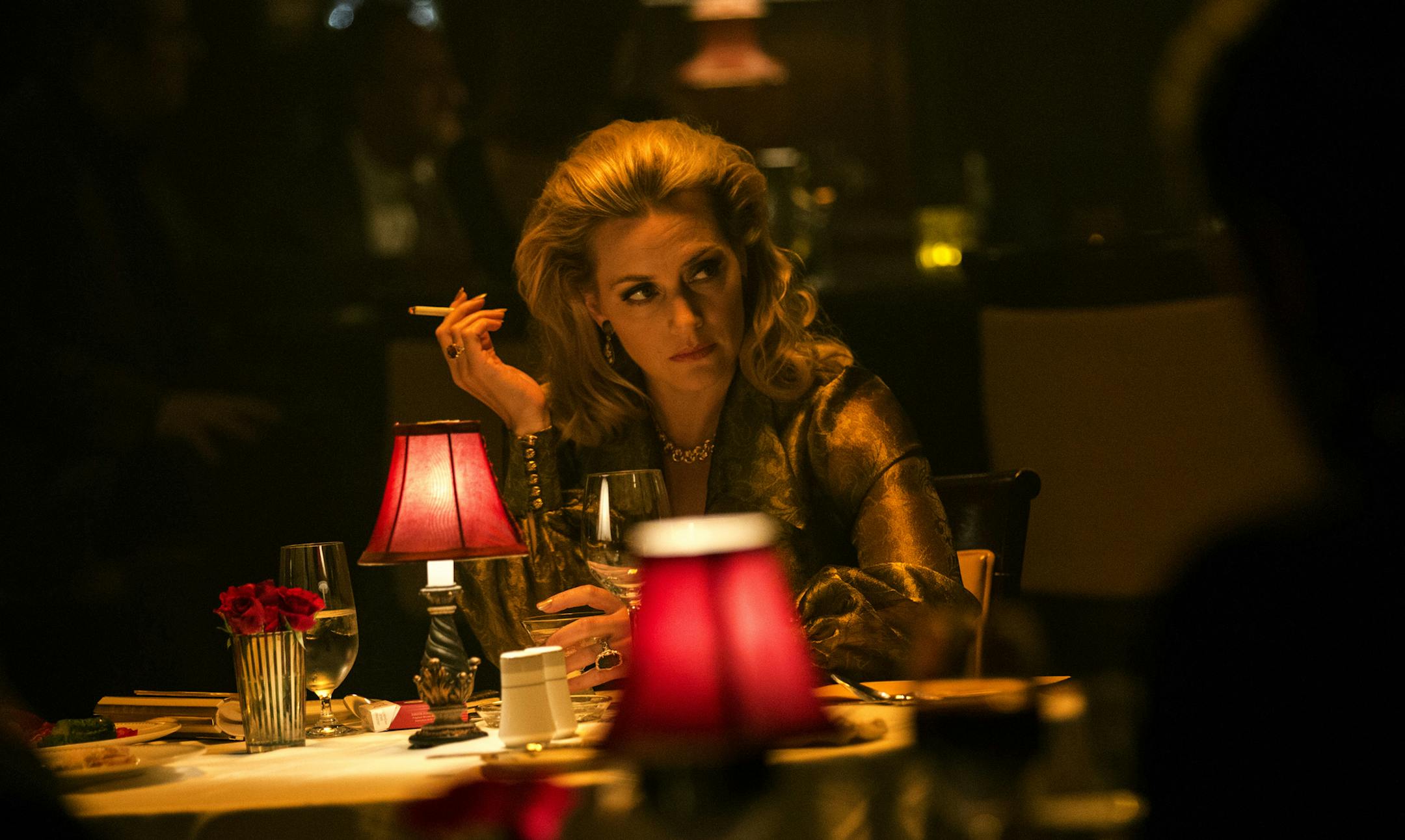 This image released by Open Road Films shows Kate Winslet in a scene from "Triple 9." (Bob Mahoney/Open Road Films via AP) ORG XMIT: MIN2016022508335407