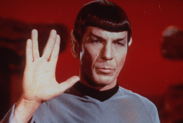 Leonard Nimoy is shown in his role as Spock, from television's famous series STAR TREK. File photo.