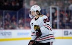 Chicago's Connor Bedard leads all rookies in goals, assists and points.