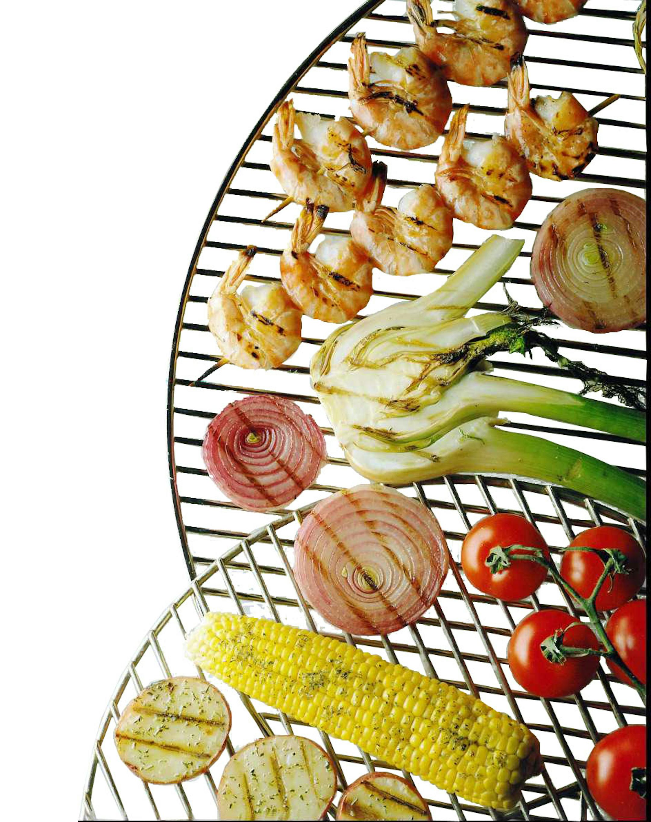 Grilling vegetables and seafood is a good alternative to meat.