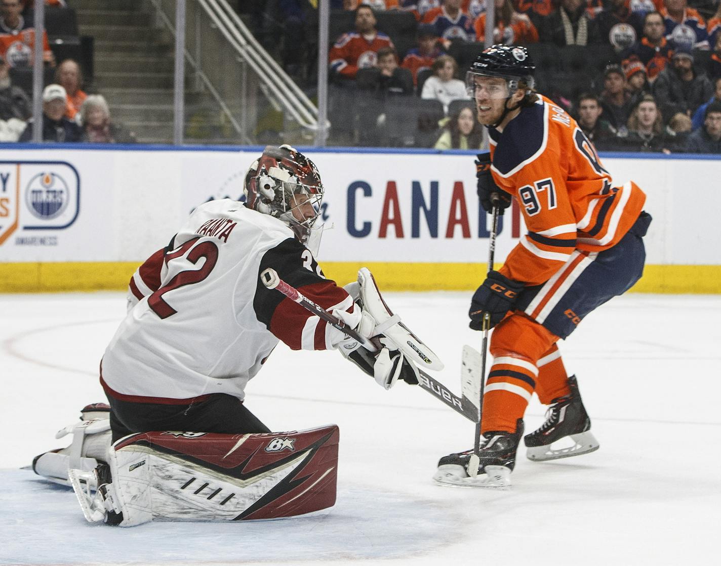 The Edmonton Oilers' Connor McDavid