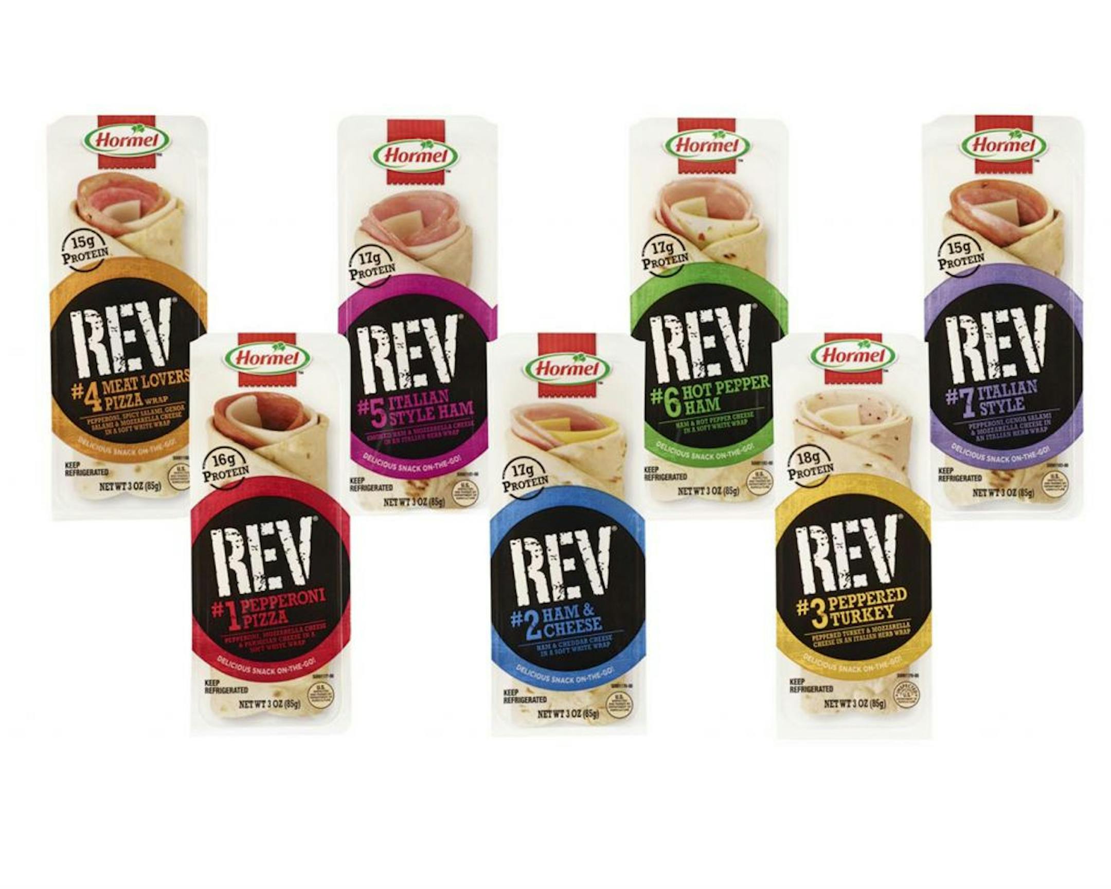 Rev ready-to-eat wrap sandwiches from Hormel.