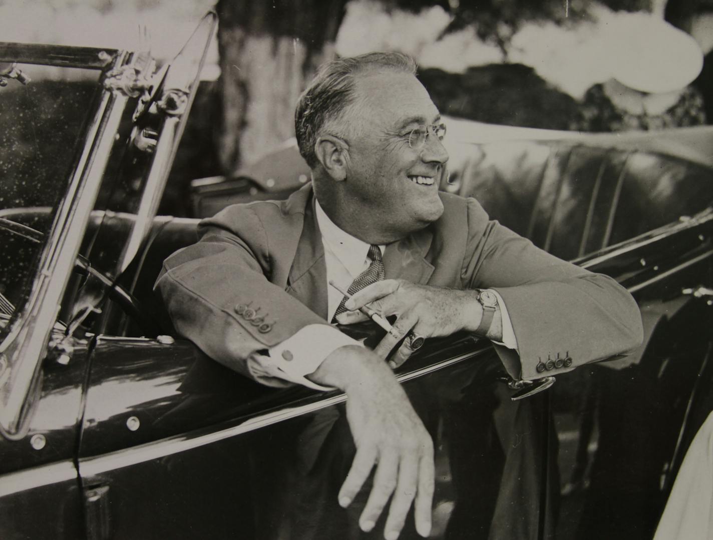 President Franklin Roosevelt at his home in Hyde Park, NY, 1937 Photo credit: Franklin D. Roosevelt Presidential Library ORG XMIT: S12467