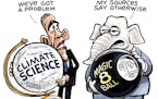 Sack cartoon: Solving climate change
