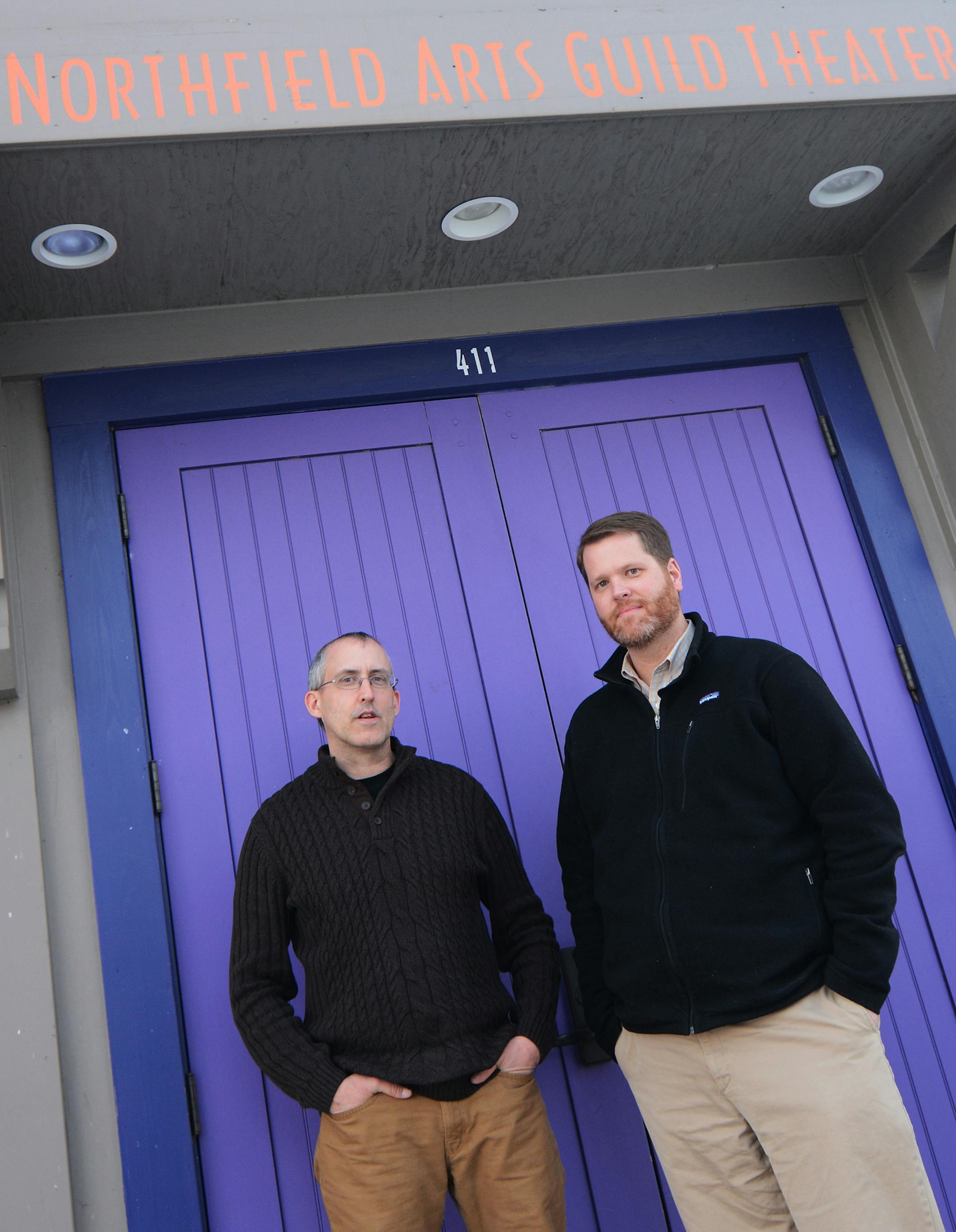 Ray Coudret (left) and Dan Rustad (right) head up the 411 concert series in Northfield.