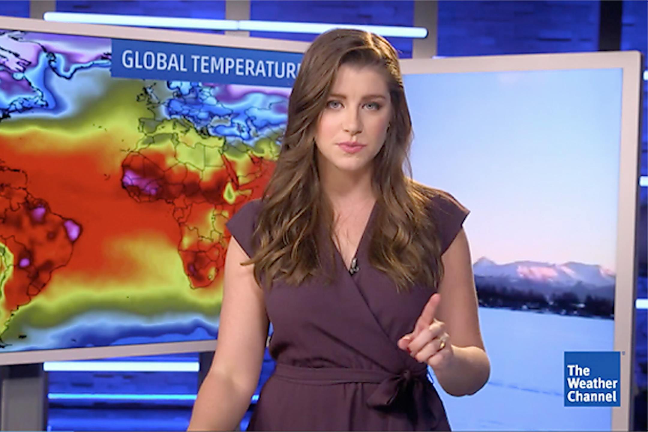 Meteorologist Kait Parker knocked Breitbart in a video posted by the Weather Channel.
