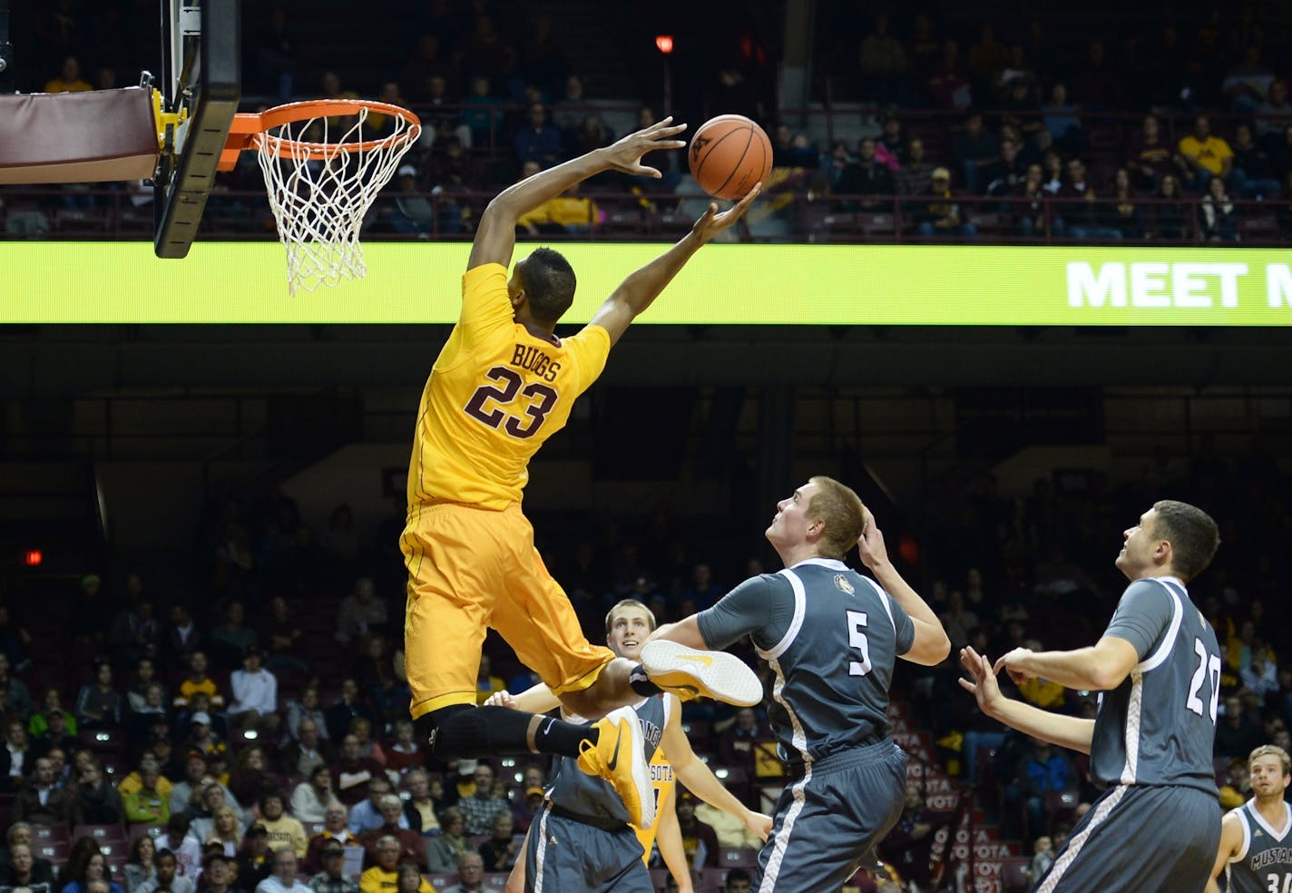 Charles Buggs (23) will play his final season of college basketball elsewhere.