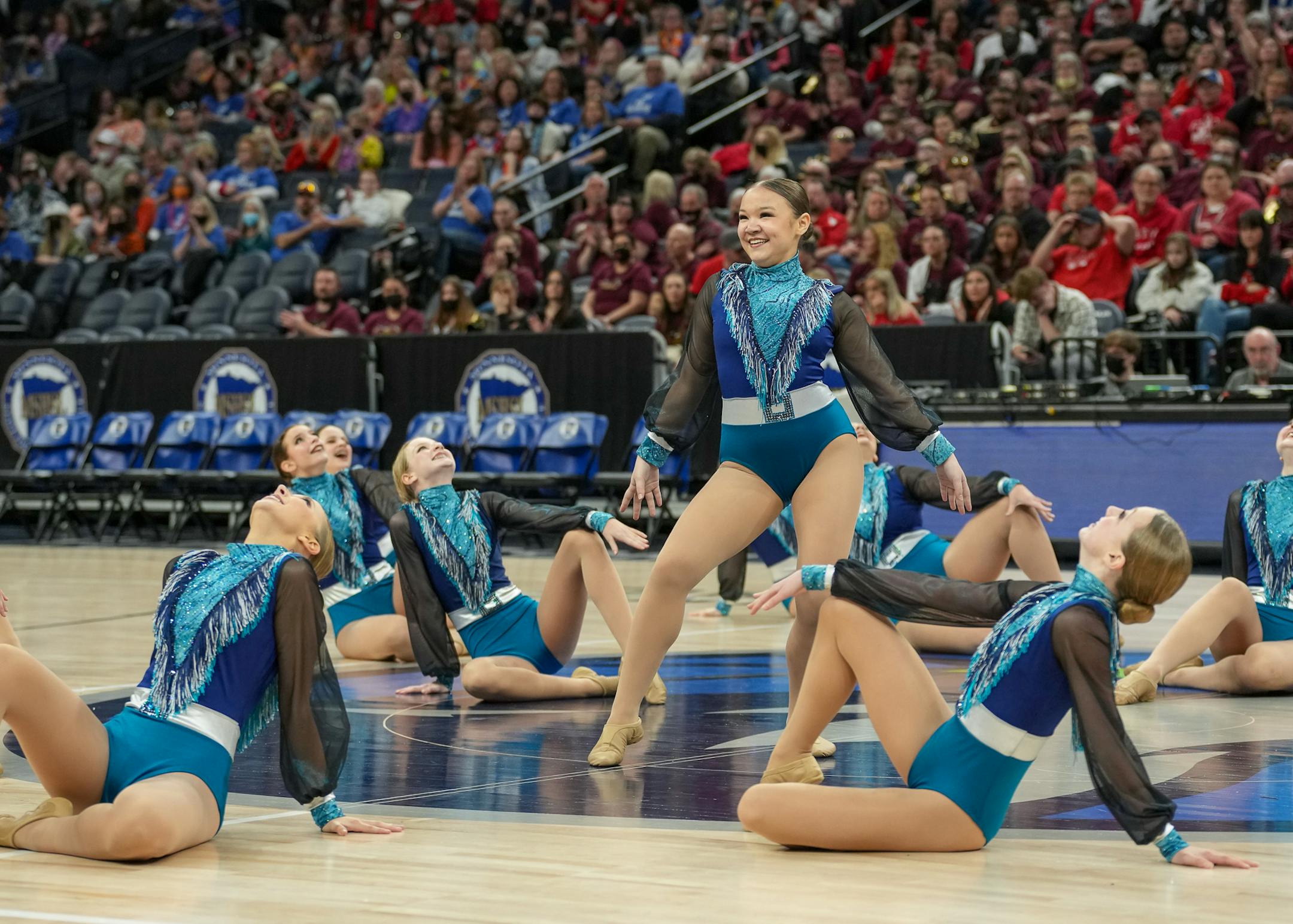 Maple Grove performs at the Class 3A MSHSL State High Kick Dance Tournament.
