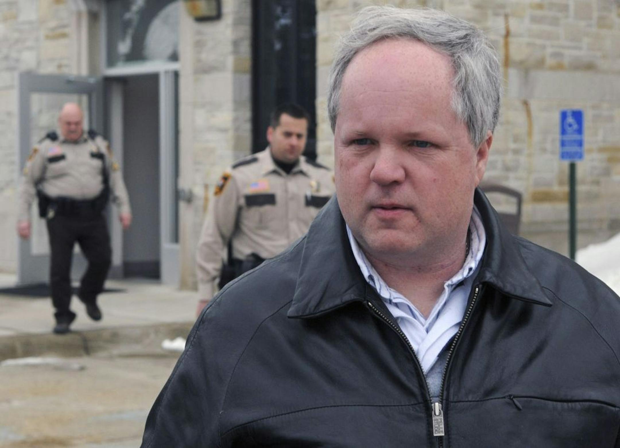 Feb. 24, 2011: William Melchert-Dinkel at the Rice County courthouse.