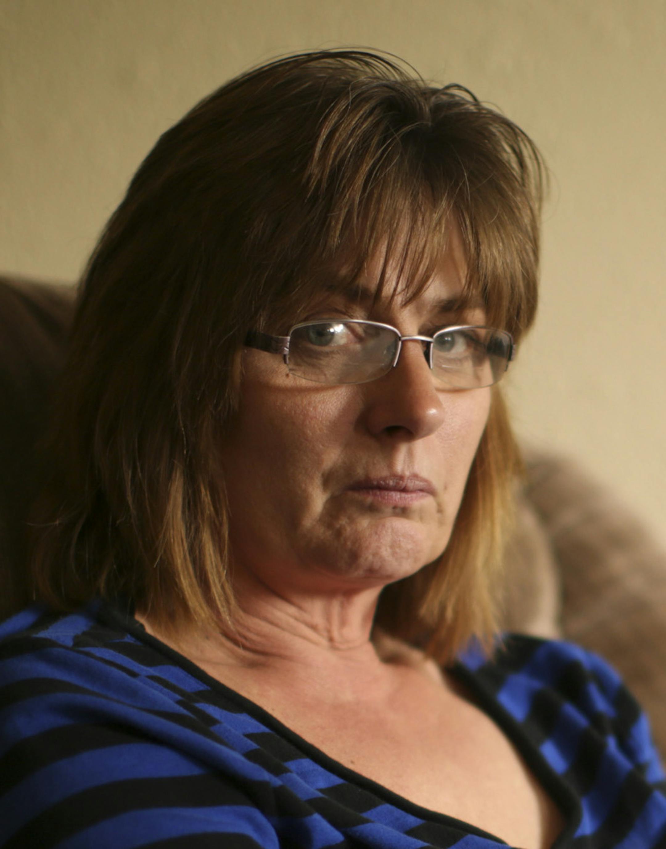 Eric Dean's daycare provider, Colleen Myslicki, in her Glenwood home in July. "It felt so hopeless," she said. "If the county had done more, I know he'd be alive today." ] JEFF WHEELER &#x201a;&#xc4;&#xa2; jeff.wheeler@startribune.com Colleen Myslicki reported suspected abuse almost immediately after Eric Dean was enrolled in her home day care. She was photographed in her home in Glenwood Wednesday, July 16, 2014.