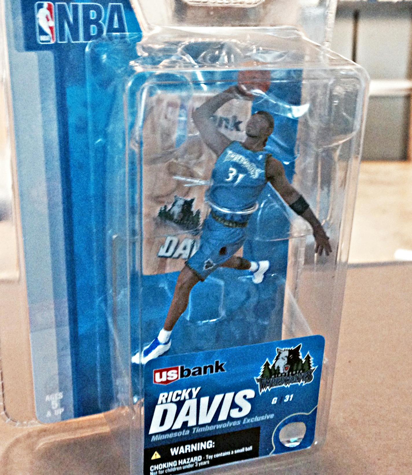 Photos by Michael Rand > mrand@startribune.com Wolves garage sale. May 2015. Ricky Davis action figure.