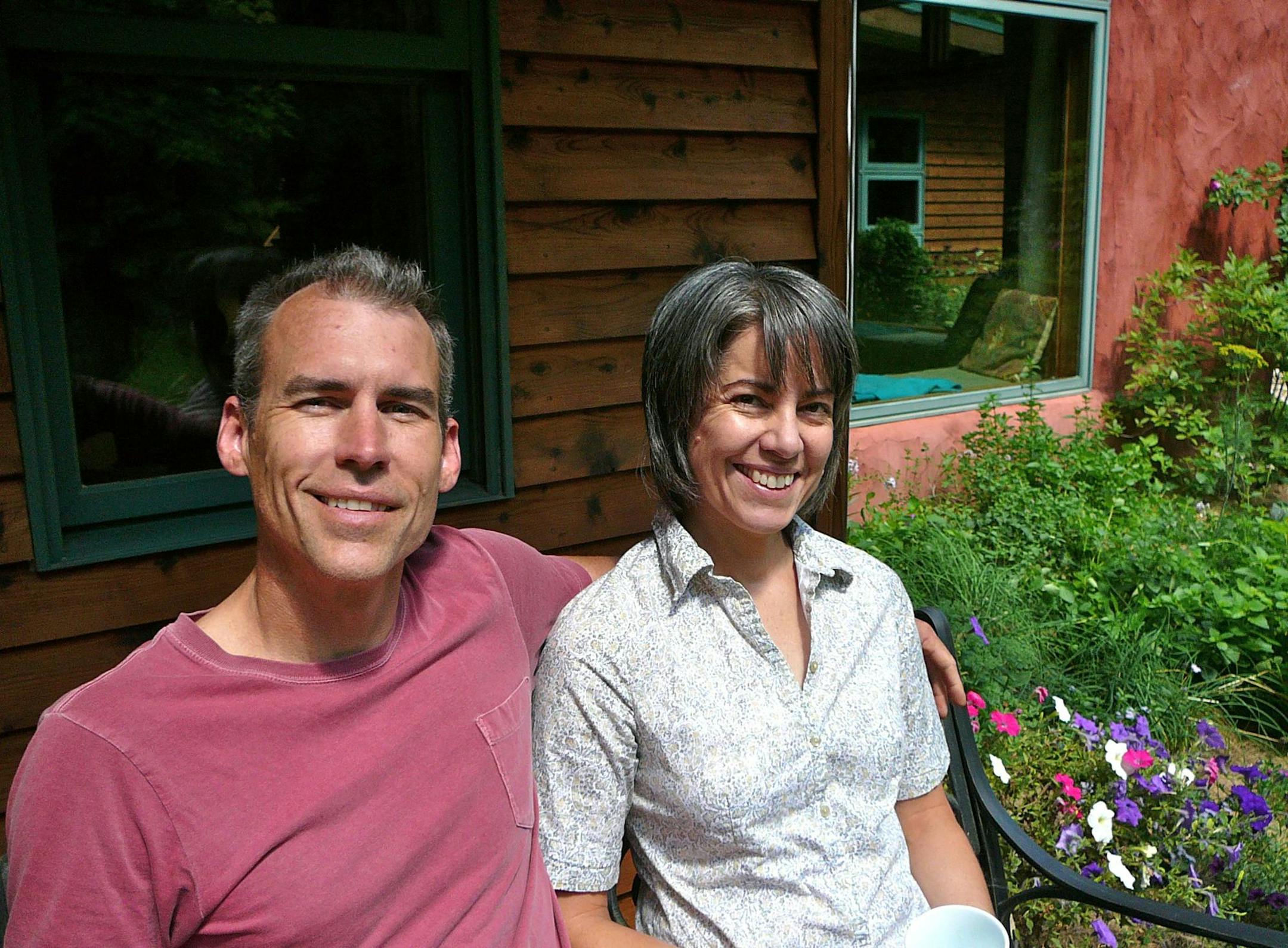Ken and Laura Geisen, built the straw bale home in North Branch..