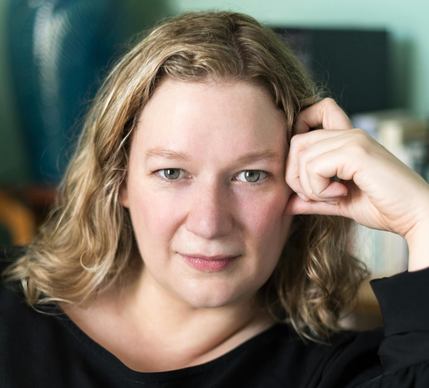 author Holly Gramazio in a black shirt