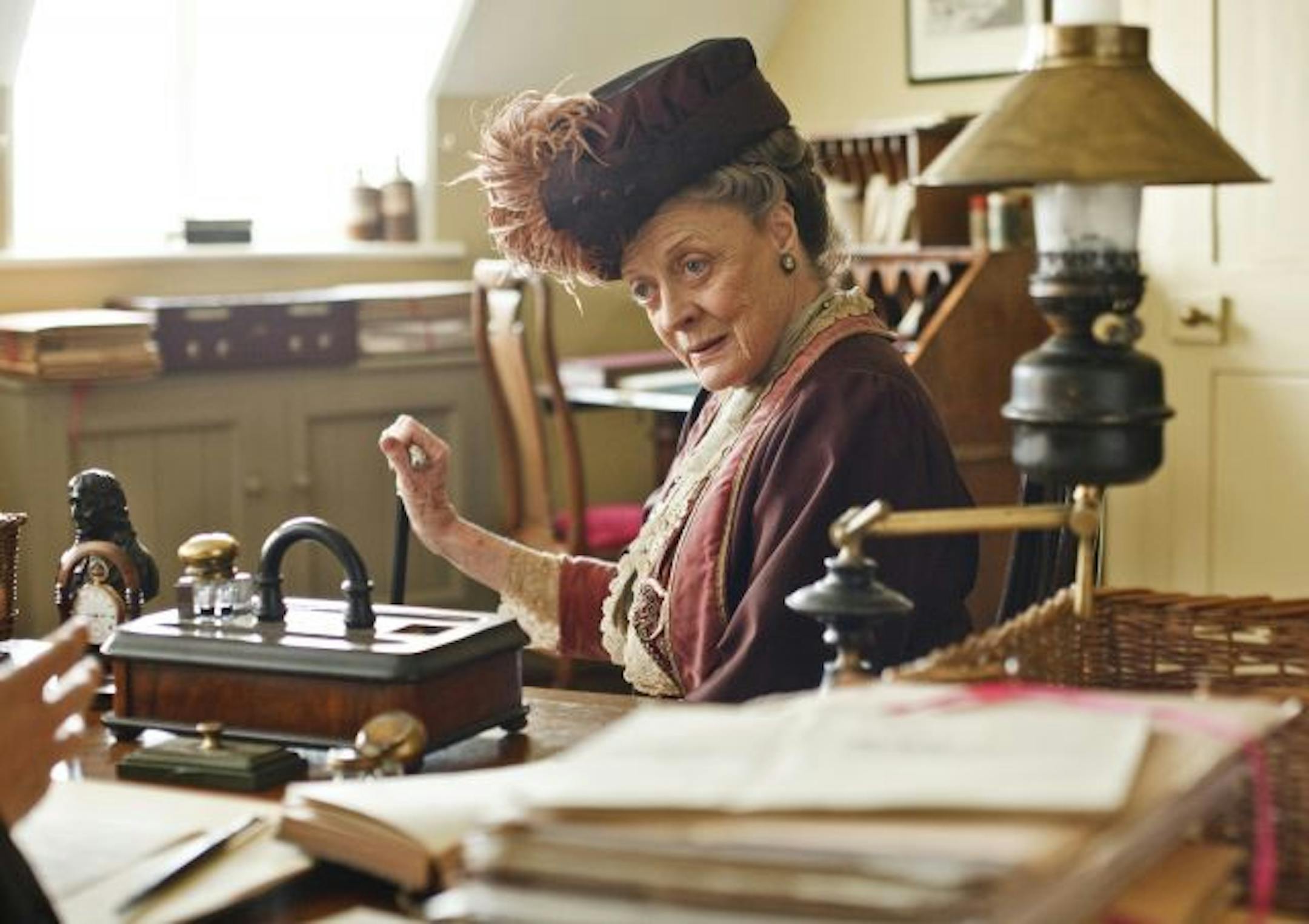 Credit: Courtesy of MASTERPIECE Dame Maggie Smith as Violet, Dowager Countess of Grantham, in �Downton Abbey�