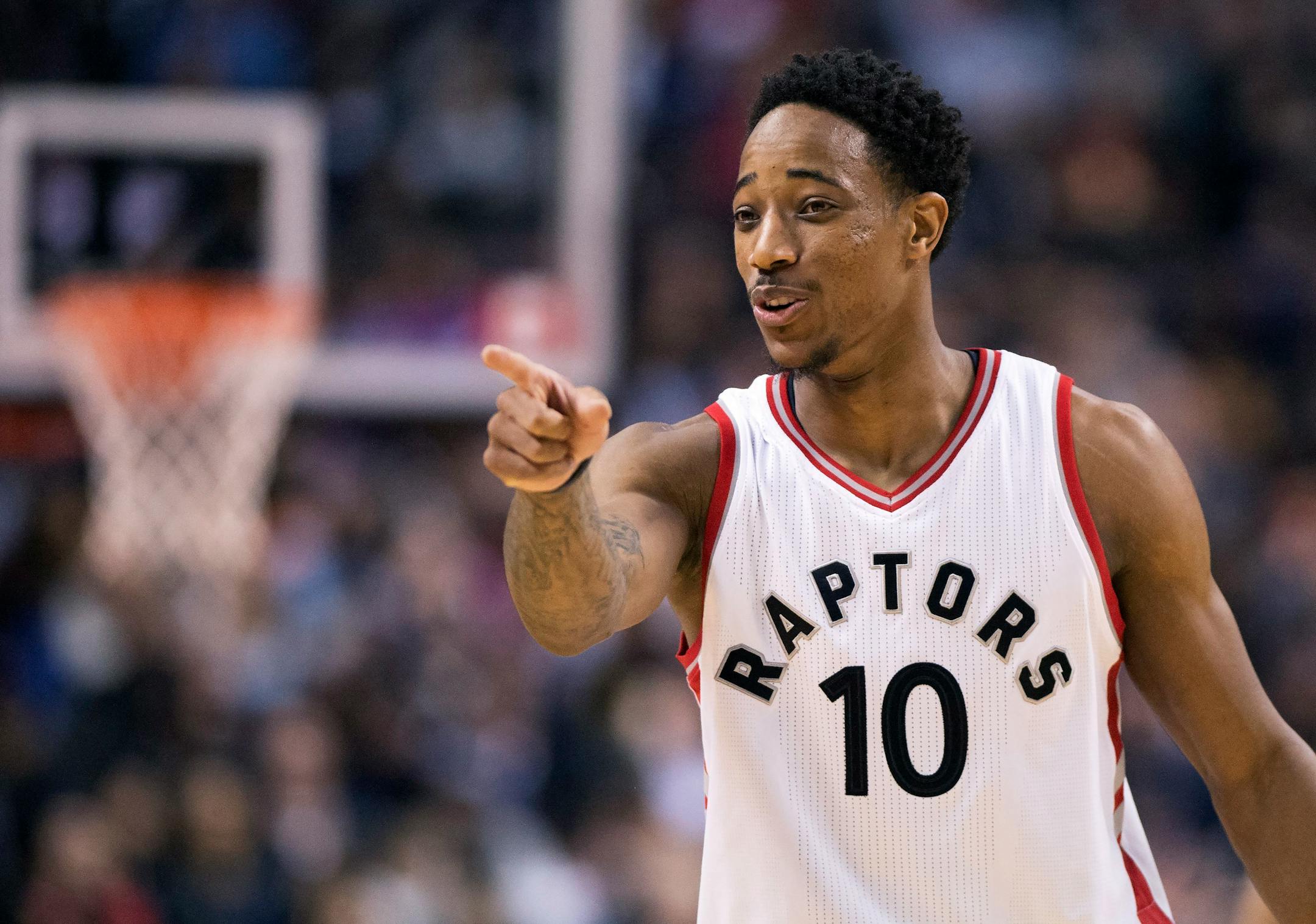 Toronto Raptors guard DeMar DeRozan