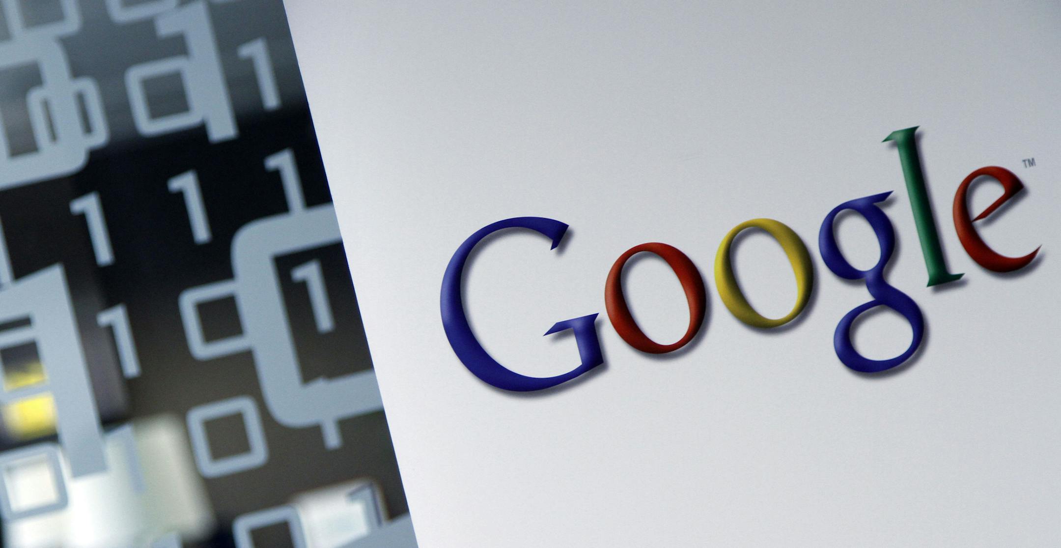 FILE - This March 23, 2010, file photo shows the Google logo at the Google headquarters in Brussels. Silicon Valleyís biggest businesses could face tougher regulations following Britainís decision to withdraw from the European Union. In recent years, the EUís chief antitrust cop has accused Google of thwarting competition by using its dominant search engine to drive traffic to its own services. And the EU is adopting stricter rules limiting how much personal information online ad