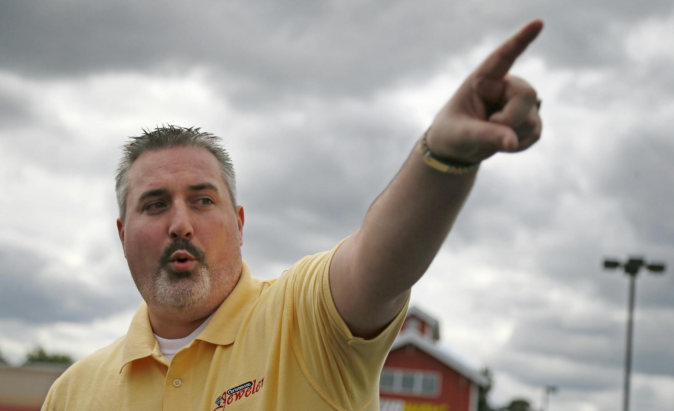 Ben Christensen owner of a jewelry store across the street from the Arby's said he saw Ty Hoffman when he was arrested. Lyle "Ty" Hoffman was arrested at an Arby's in the 8000 block of Old Carriage CourtThursday September 11 , 2014 in Shakopee , MN. ] Jerry Holt Jerry.holt@startribune.com