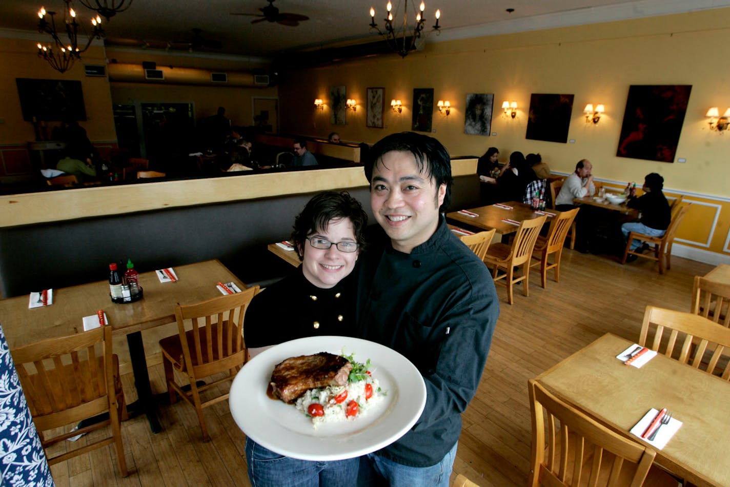 Ngon Vietnamese Bistro's co-owners Jessica Ainsworth Troung, left, and Hai Troung