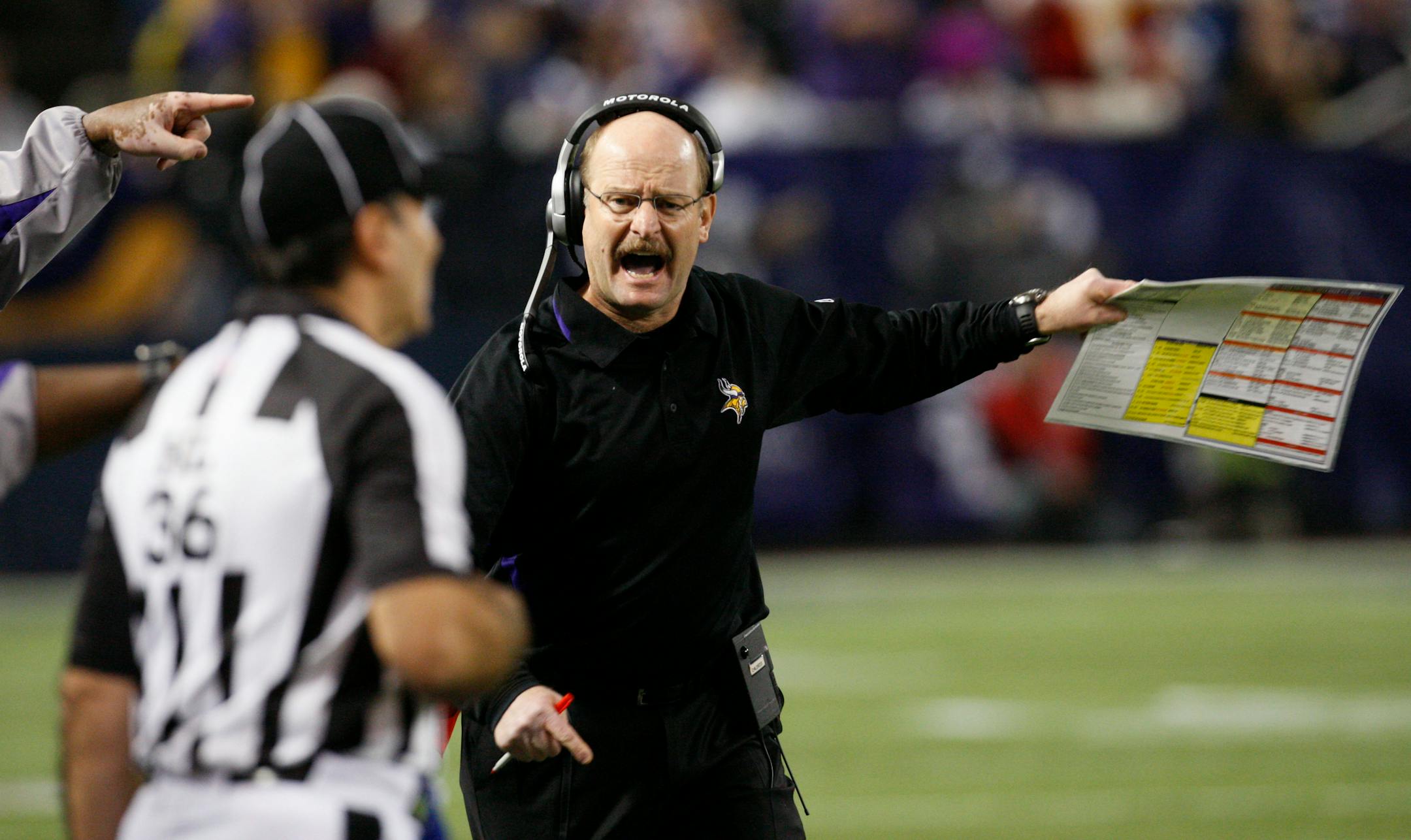 Brad Childress is still looking for the answer at quarterback while the division rival Bears might have found theirs.