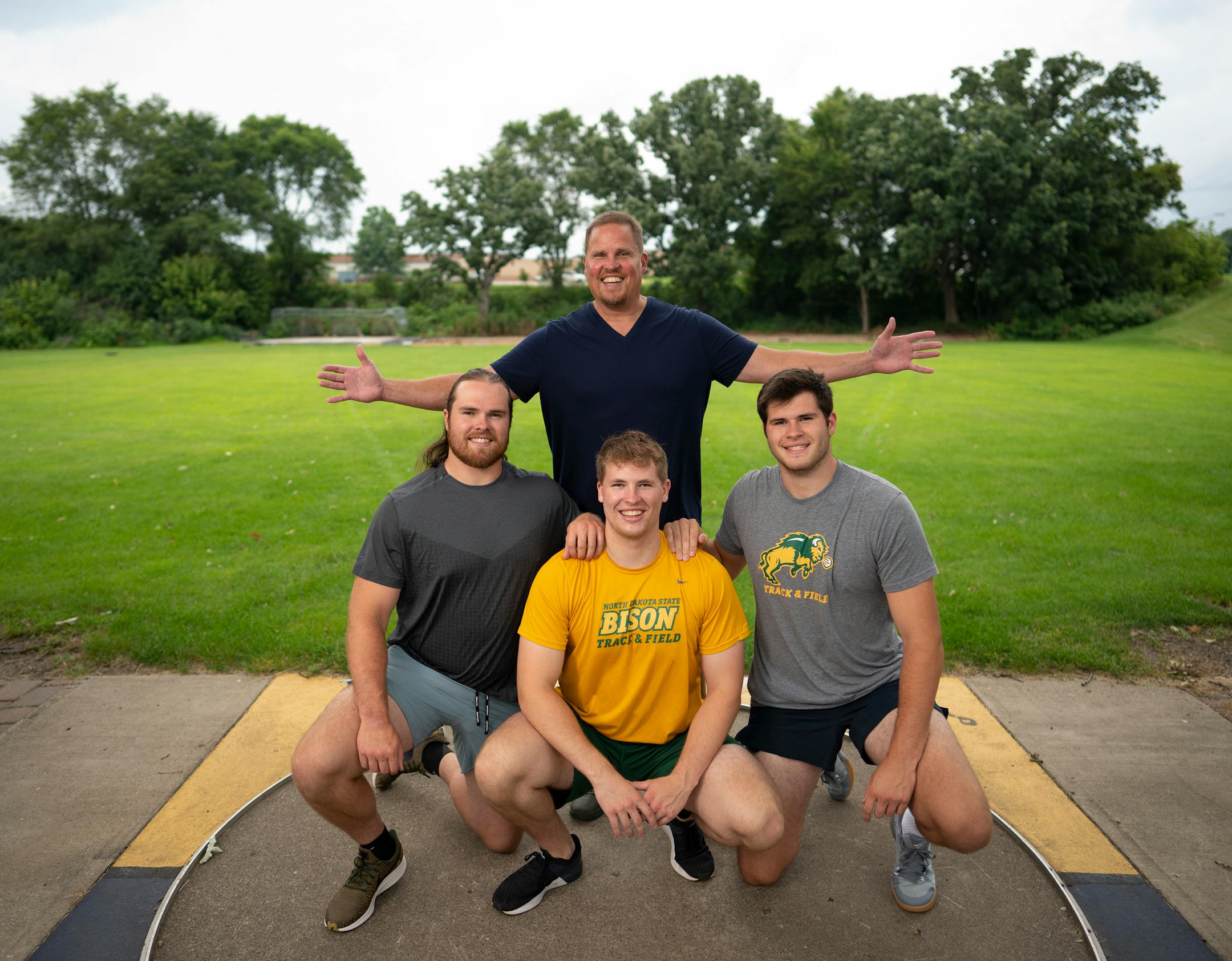 Cory Otterdahl with his sons Payton, Trevor, and Max