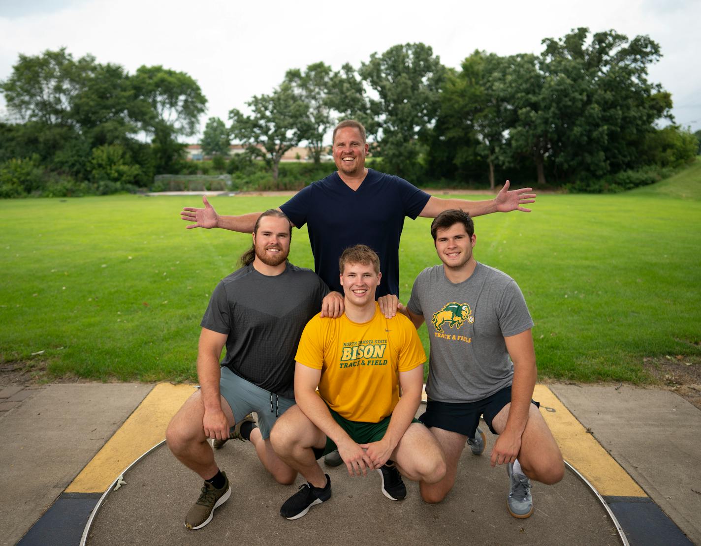 Cory Otterdahl with his sons Payton, Trevor, and Max