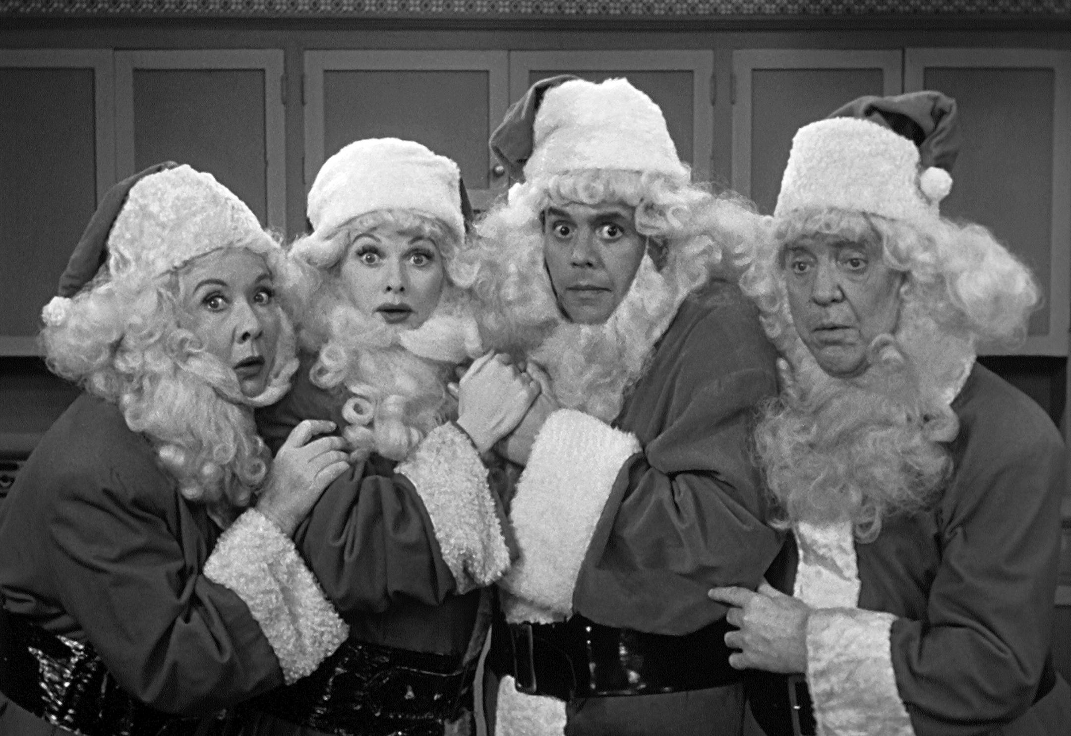 FOR USE WITH FYI_TV CONTENT ONLY. I LOVE LUCY CHRISTMAS SPECIAL (Wednesday, Dec. 23th 8:00-9:00 PM, ET/PT) -- Featuring two back-to-back classic episodes of the 1950s series, this year the "Christmas Episode" (first presented in December 1956), now colorized in its entirety, is paired with the newly colorized "Lucy Does a TV Commercial" (aka "Vitameatavegamin," first broadcast on April 5, 1952). Both were colorized with a nod to the decade in which the shows were filmed. The main titles and end