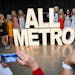 The Rosemount softball team takes groups photos before the Star Tribune's sixth annual All-Metro Sports Awards show Wednesday, June 28, 2023, at Targe