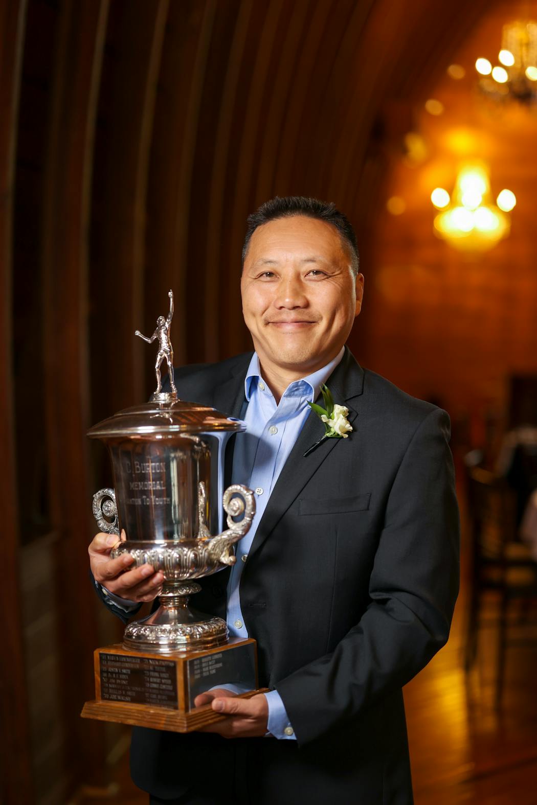 Koua Yang, athletic director for Como Park Senior High, was recognized this spring by the United States Tennis Association for creating more opportunities for youth to play tennis. “When you give kids opportunity, they blossom.”