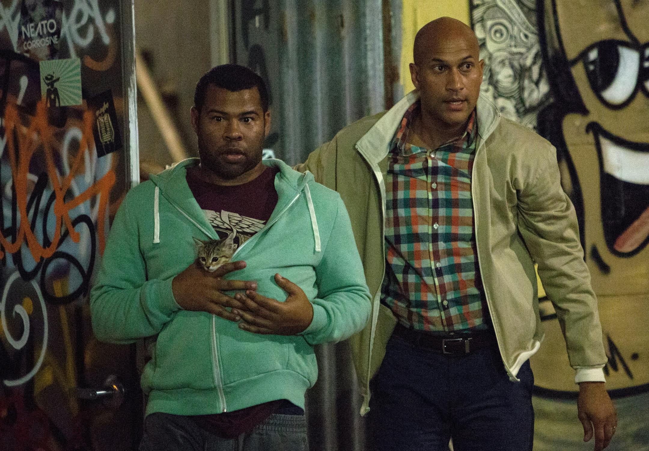 Jordan Peele and Keegan-Michael Key in"Keanu."