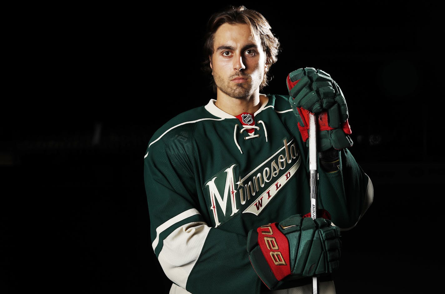 Alex Tuch right wing for the Wild Wednesday September 22 ,2016 in St. Paul MN. ] Wild media day. Jerry Holt / jerry. Holt@Startribune.com ORG XMIT: MIN1609221511441833