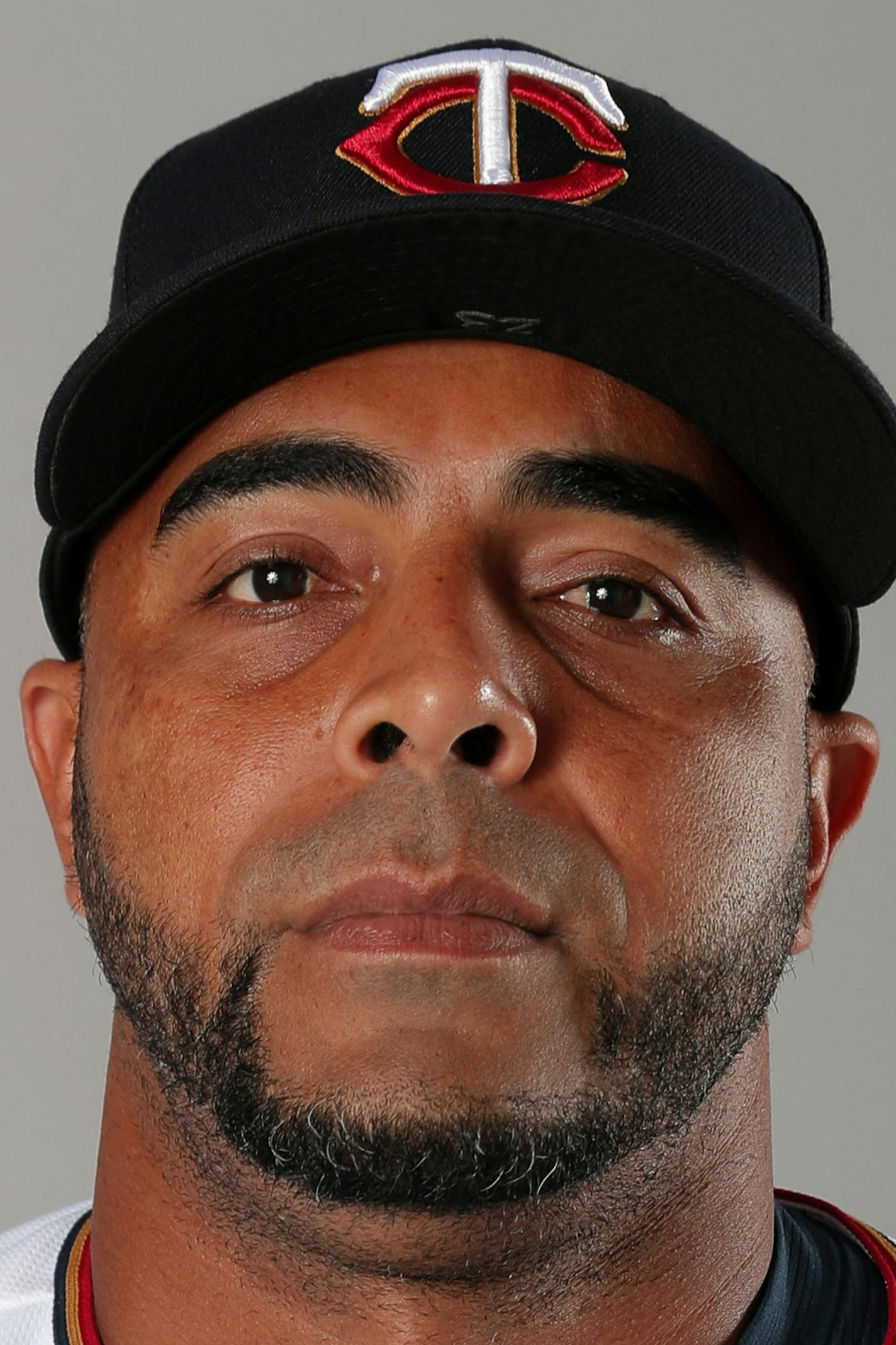 This is a 2019 photo of Nelson Cruz of the Minnesota Twins. This image reflects the 2019 active roster as of Feb. 22, 2019, when this image was taken. (AP Photo/Gerald Herbert) ORG XMIT: standard transref