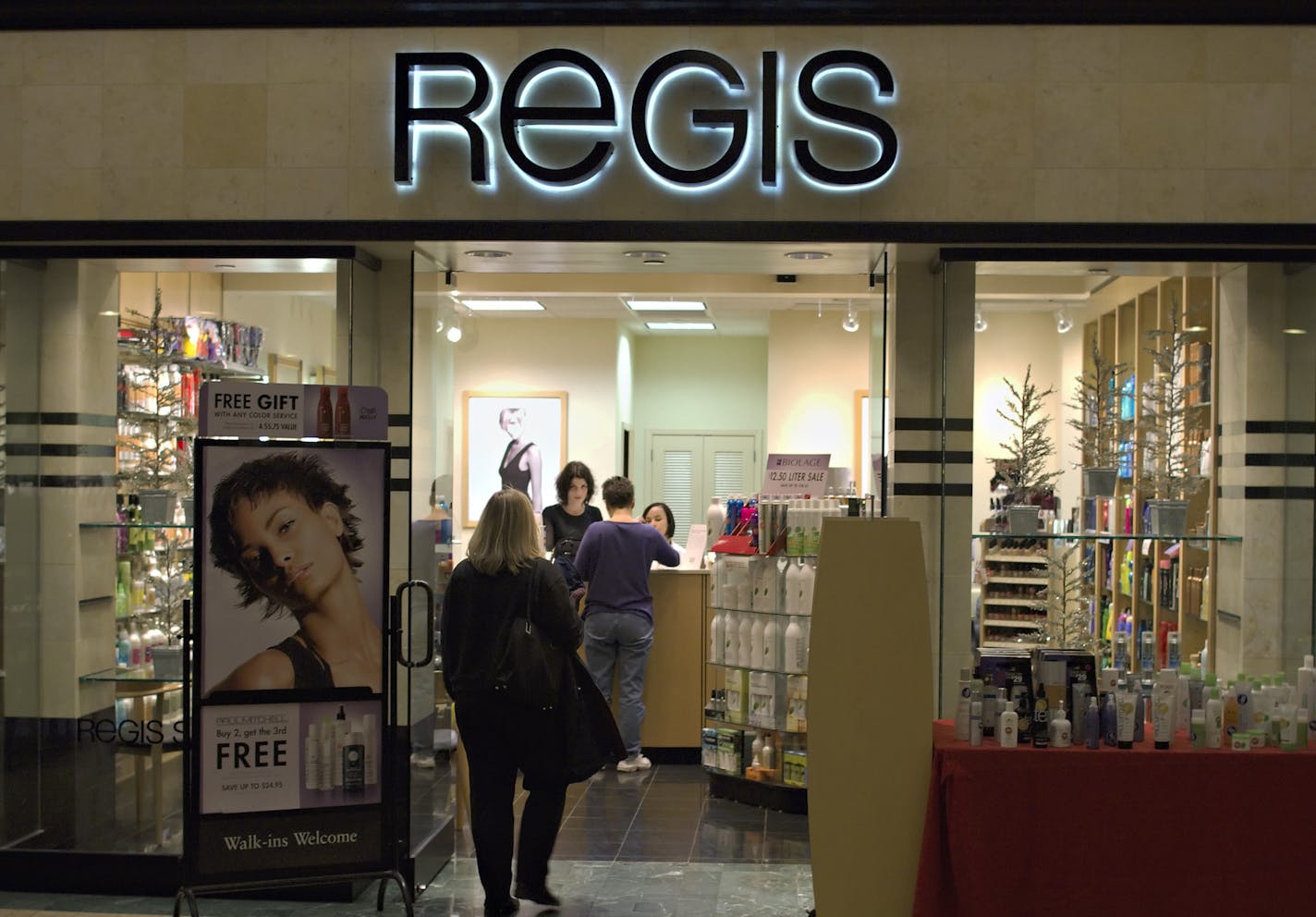 The Regis Salon at the Nicollet Mall and 6th in downtown Mpls.