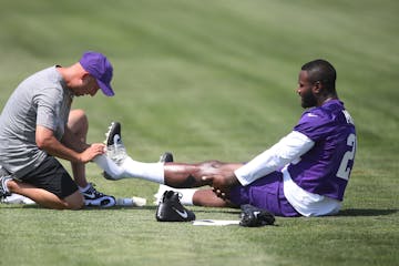 Vikings head trainer Eric Sugarman, during training camp in 2017.