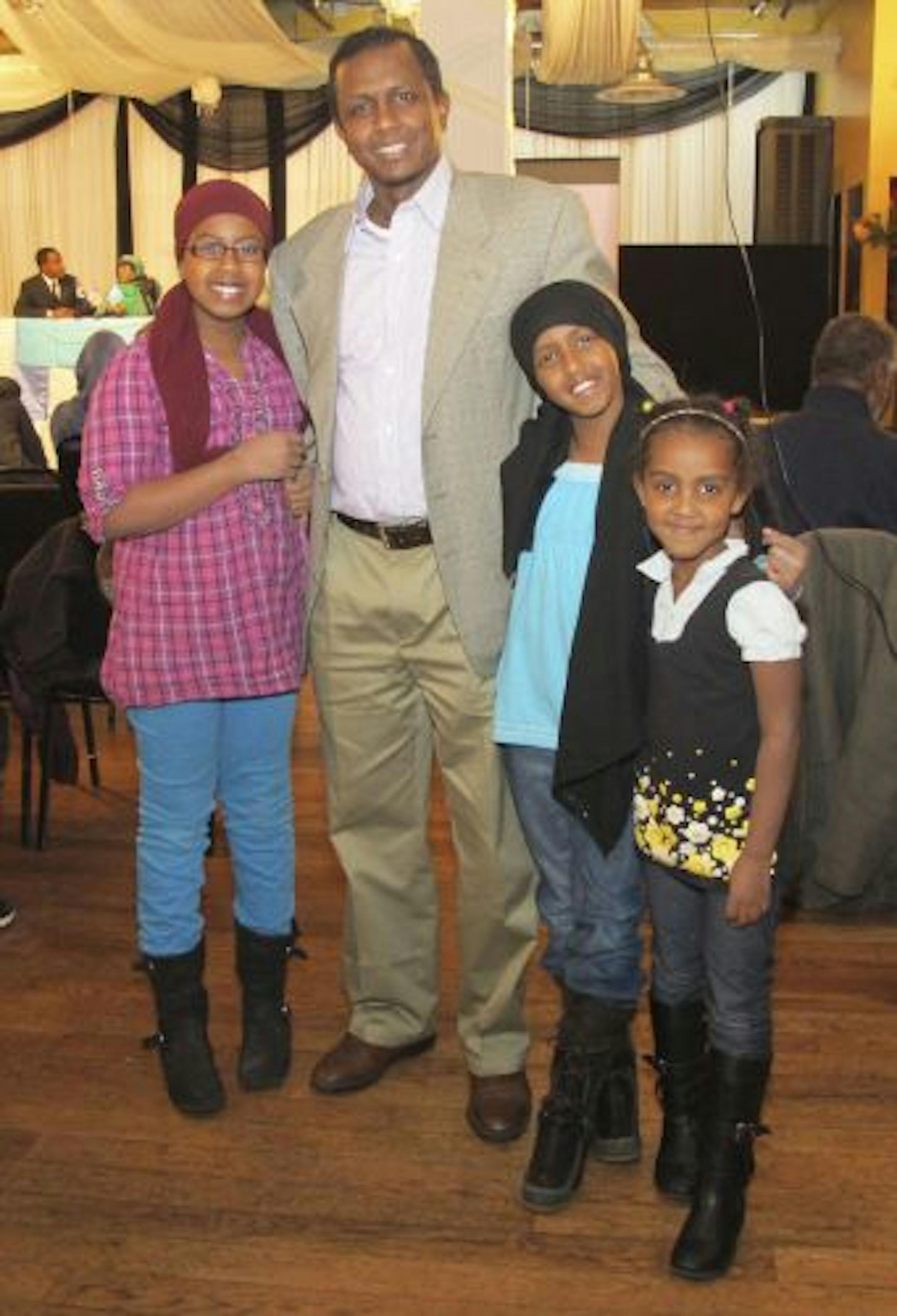 Sara Glassman, sglassman@startribune.comThe Somali Union and Internally Displaced Somali Advisory Council sponsored a celebration of the humanitarian work of Hawa Abdi, MD. The Somali gynecologist and her two daughters, also doctors, have a hospital in Somalia that serves 300 patients a day. Salma, Abdulkadir, Furkan and Ikhlas Addow.