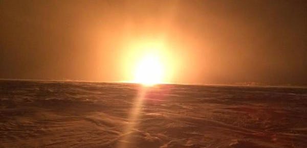 This photo provided by Royal Canadian Mounted Police shows a natural gas pipeline fire on Saturday, Jan. 25, 2014 near Winnipeg. TransCanada says it h