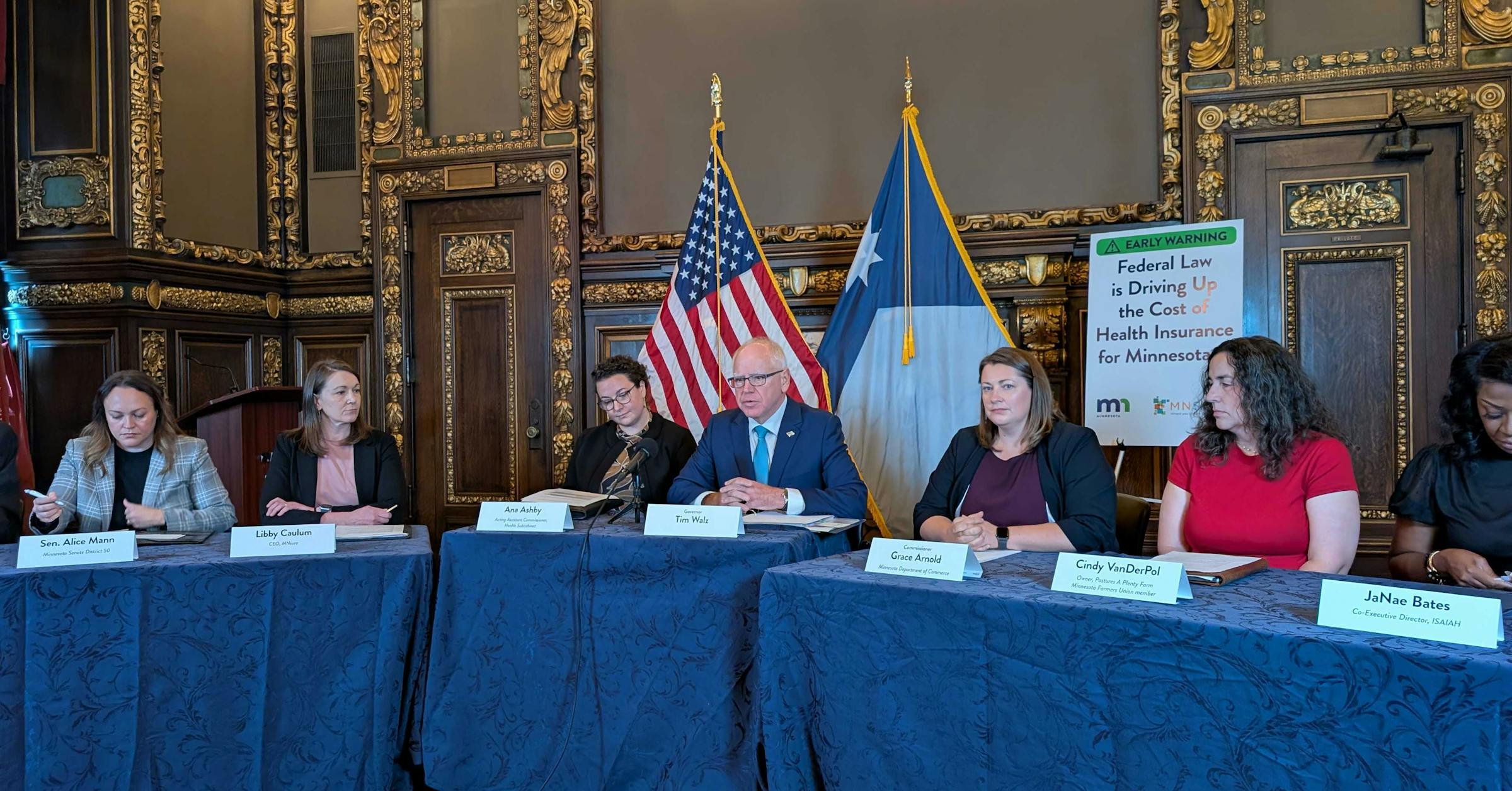 Walz Calls Out Trump for Rising Health Insurance Costs