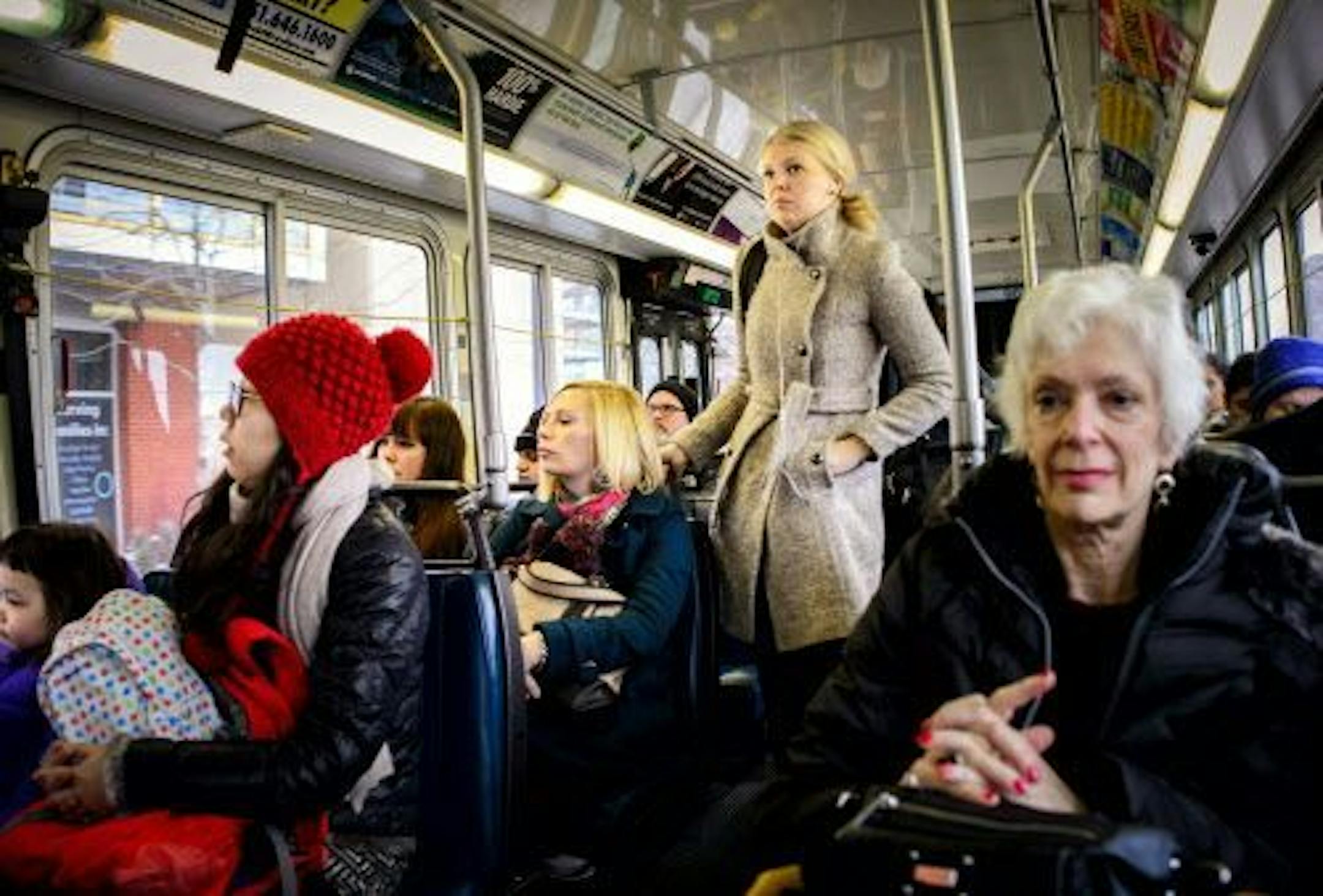 The number 6 Metro Transit bus picked up riders in the south metro area bringing them to downtown Minneapolis in the morning commute hours.
